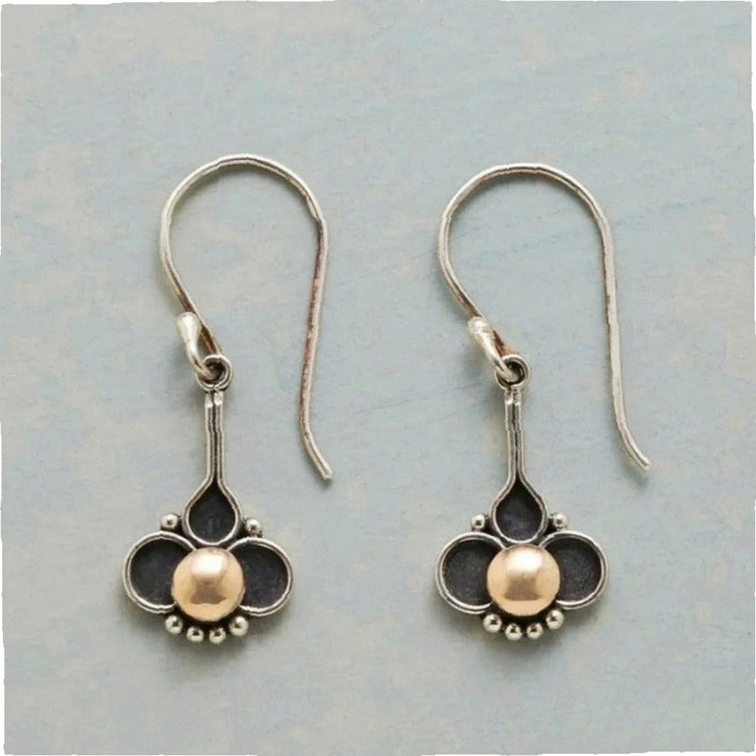 Bohemian Clover Pearl Earrings